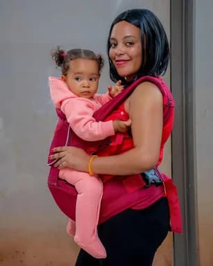 Parent and child shopper at Greenwood Mall